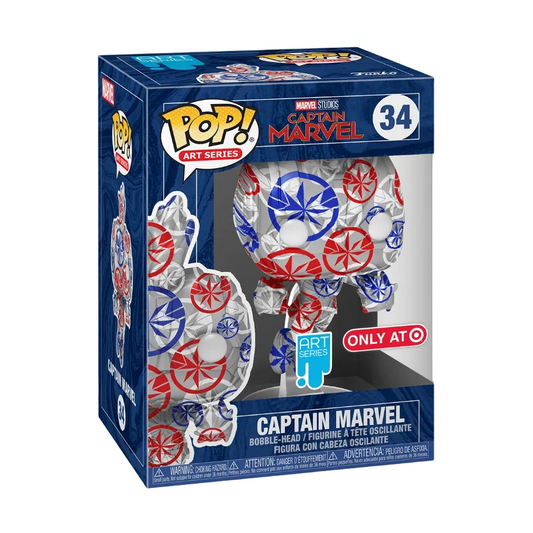 Funko POP! Art Series - Marvel - Captain Marvel - Captain Marvel - Patriotic Age (#34) - EXCLUSIVE