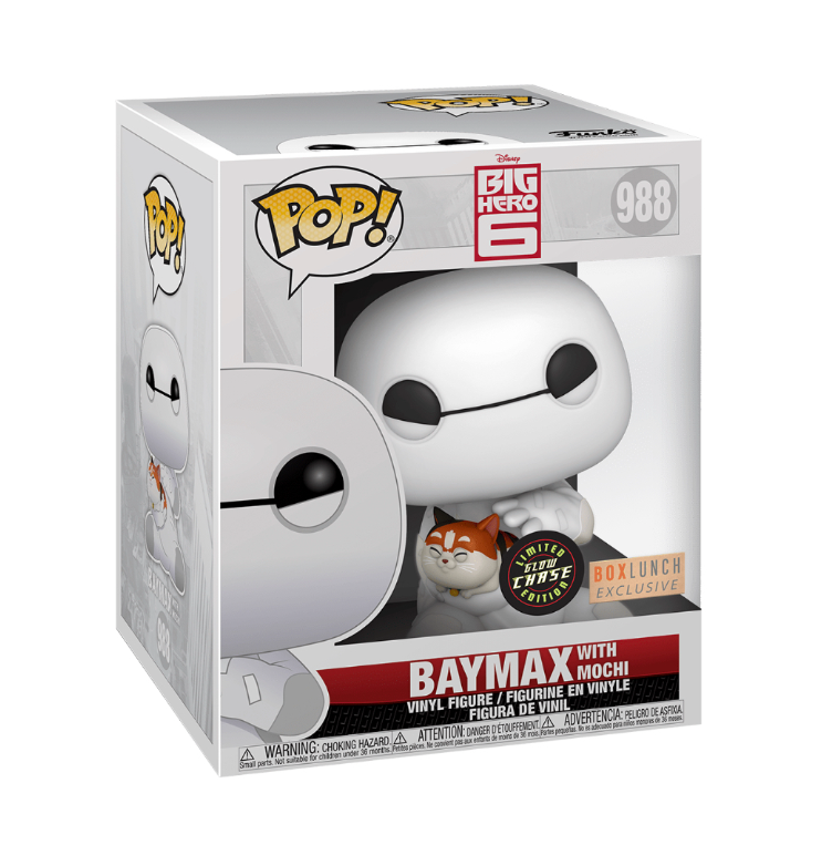 Funko POP! Disney - Big Hero 6 - Baymax w/ Mochi - GLOW CHASE Variant (#988) - EXCLUSIVE