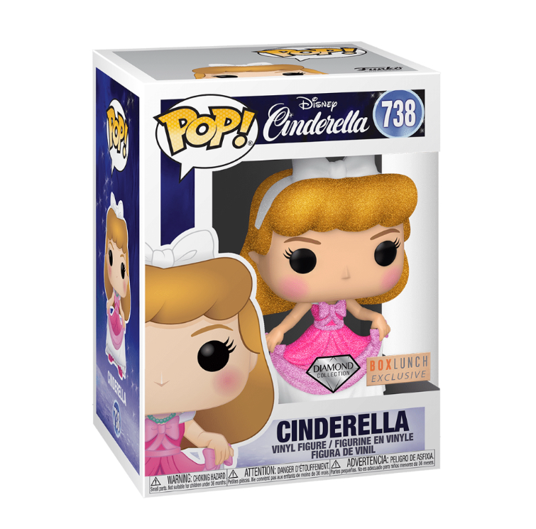 Funko POP! Disney - Cinderella - Cinderella in Pink Dress - Diamond Glitter (#738) - EXCLUSIVE
