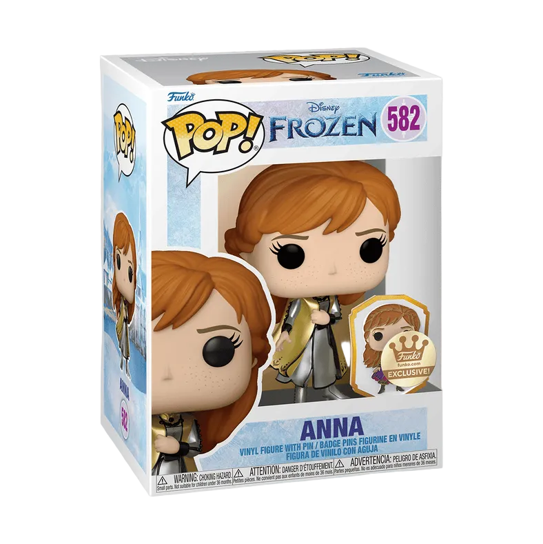 Funko POP! Disney - Frozen - Anna - Gold Series w/ Pin (#582) EXCLUSIVE