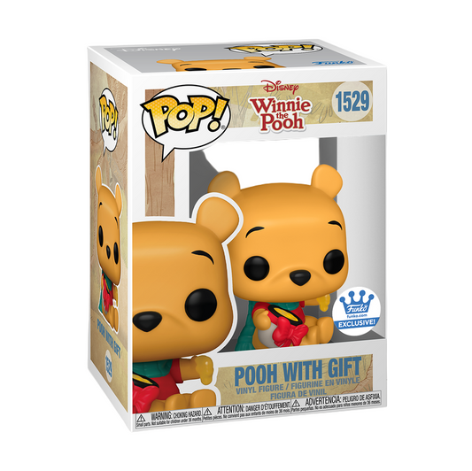 Funko POP! Disney - Holiday 2024 - Winnie the Pooh - Pooh with Gift (#1529) - EXCLUSIVE