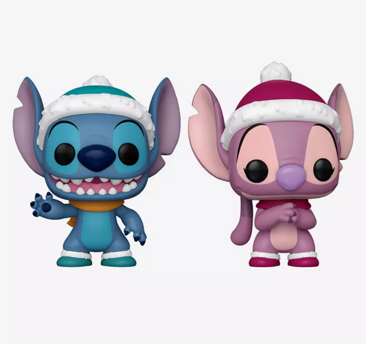 Funko POP! Disney - Lilo & Stitch - Winter Stitch & Angel - EXCLUSIVE