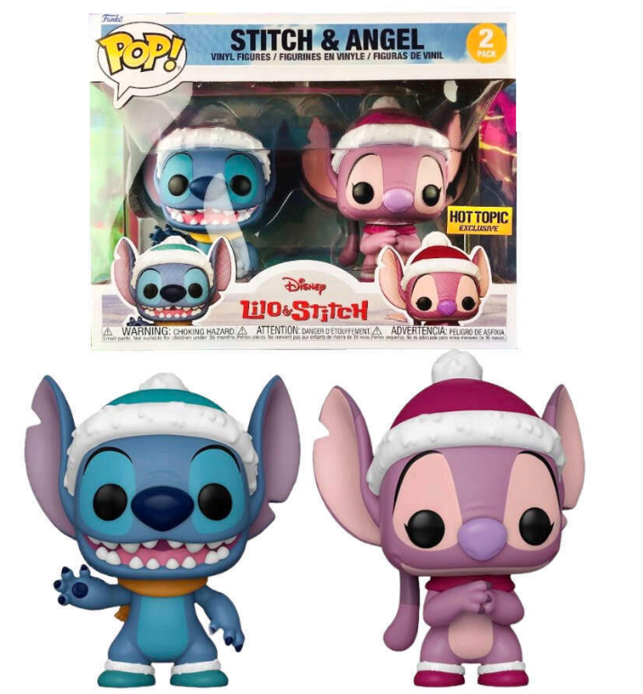 Funko POP! Disney - Lilo & Stitch - Winter Stitch & Angel - EXCLUSIVE