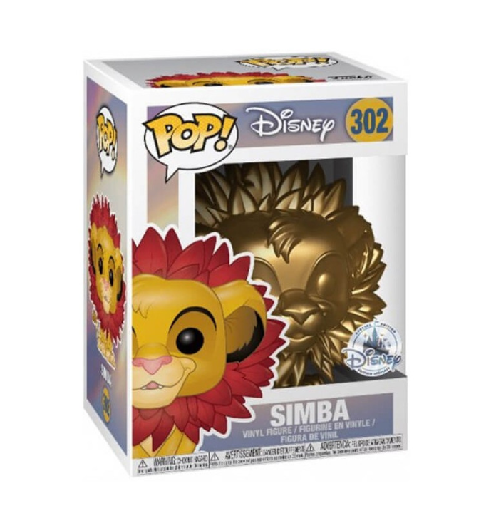 Funko POP! Disney - The Lion King - Simba with Leaf Mane - Gold (#302) - EXCLUSIVE