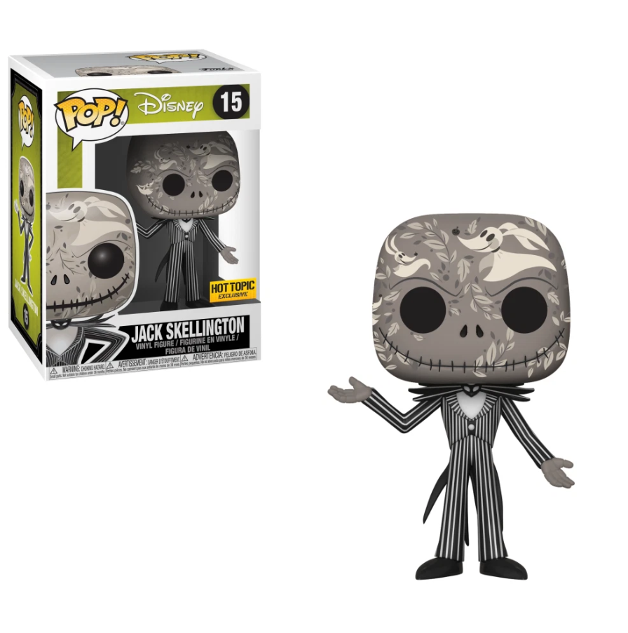 Funko POP! Disney - The Nightmare Before Christmas - Jack Skellington with Zero Print (#15) EXCLUSIVE