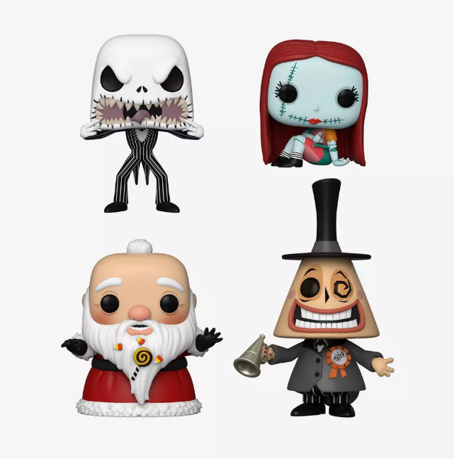 Funko POP! Disney - The Nightmare Before Christmas - Sandy Claws, Sally, Mayor, & Jack (4PK) - EXCLUSIVE