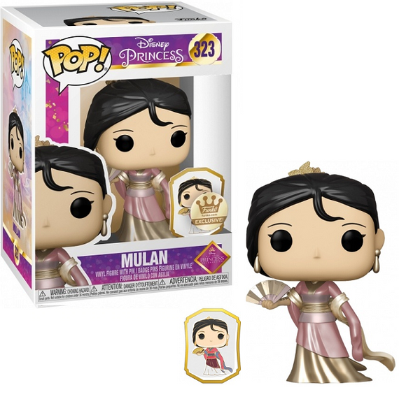 Funko POP! Disney - Ultimate Princess - Gold Series - Mulan with Pin (#323) - EXCLUSIVE
