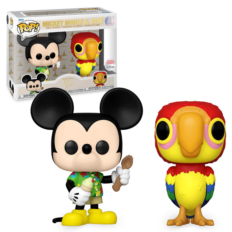 Funko POP! Disney - WDW 50th - Enchanted Tiki Room - Mickey Mouse & Jose - EXCLUSIVE