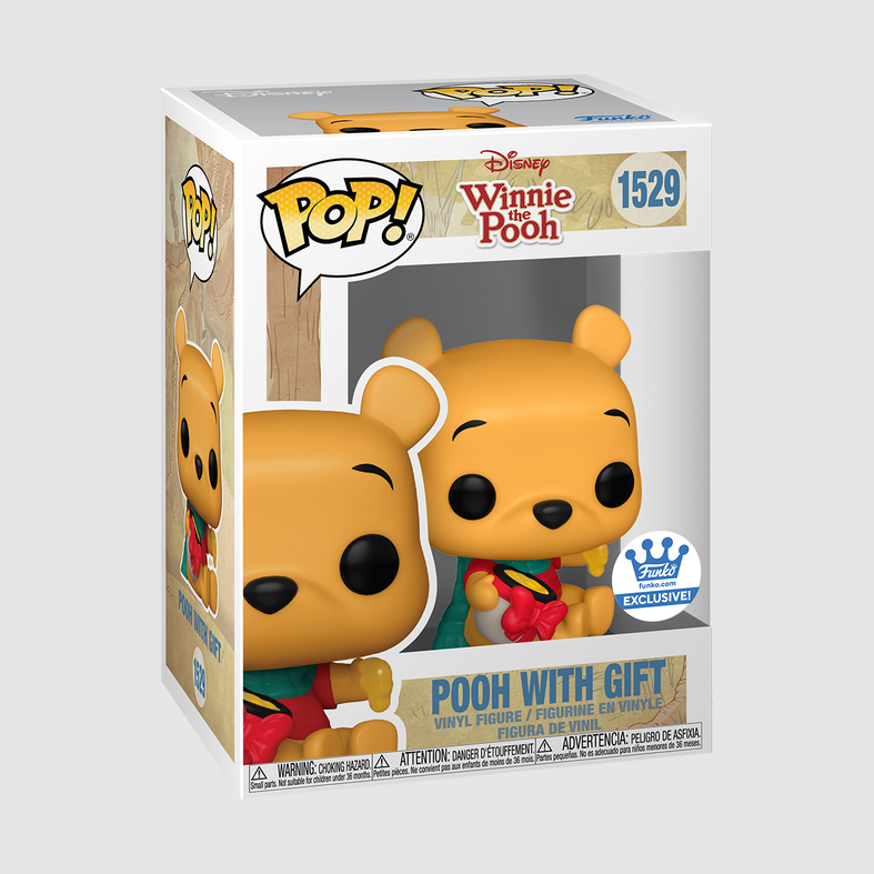 Funko POP! Disney - Holiday 2024 - Winnie the Pooh - Pooh with Gift (#1529) - EXCLUSIVE