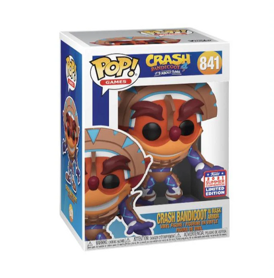 Funko POP! Games - Crash Bandicoot - Crash in Mask Armor (#841) - EXCLUSIVE