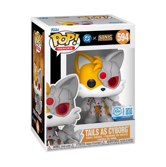 Funko POP! Heroes - DC x Sonic the Hedgehog - Tails as Cyborg (#594) - EXCLUSIVE