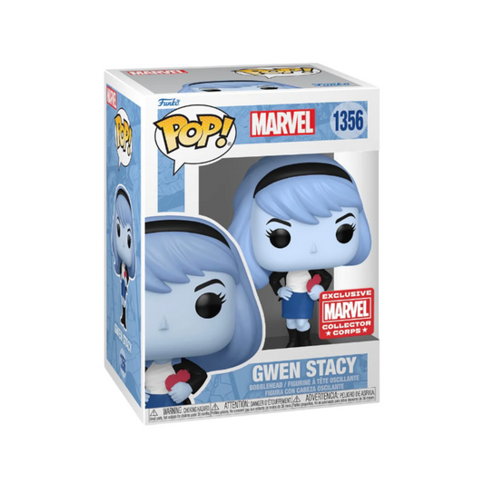Funko POP! Marvel - Collector Corps - Gwen Stacy with Heart - Blue (#1356) - EXCLUSIVE
