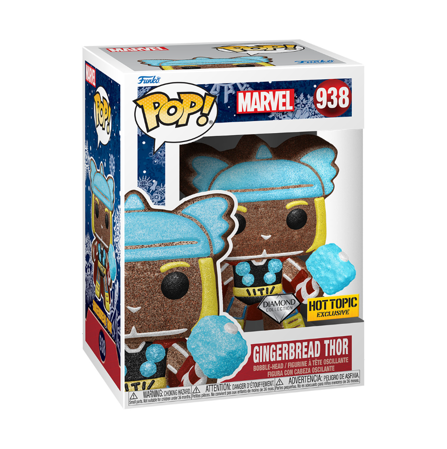 Funko POP! Marvel - Holiday 2021 - Gingerbread Thor - Diamond Glitter (#938) - EXCLUSIVE