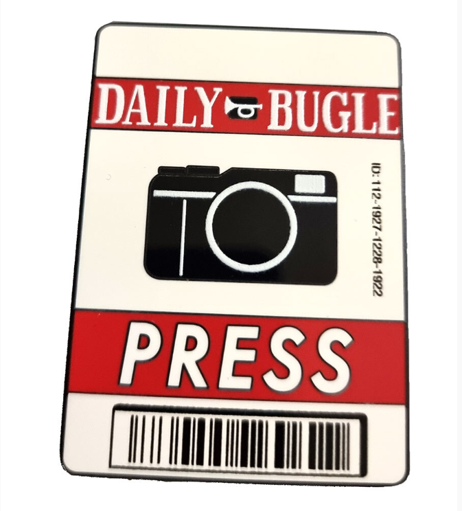 Funko POP! Pins - Marvel Collector Corps - Spider-Man - Daily Bugle Press Pass (2") - EXCLUSIVE