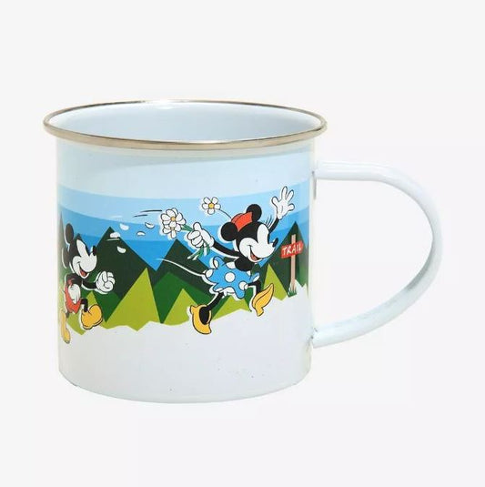 Tin Enamel Mug - R Squared - Disney - Mickey & Minnie - "Choose Nature"