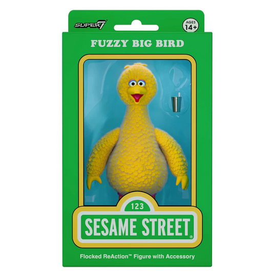 ReAction by Super7 - Sesame Street - Fuzzy Big Bird - EXCLUSIVE