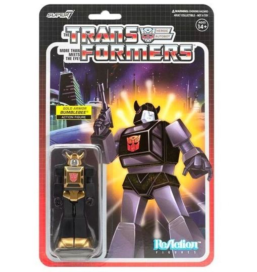 ReAction by Super7 - Transformers - Bumblebee - Gold Armor - EXCLUSIVE