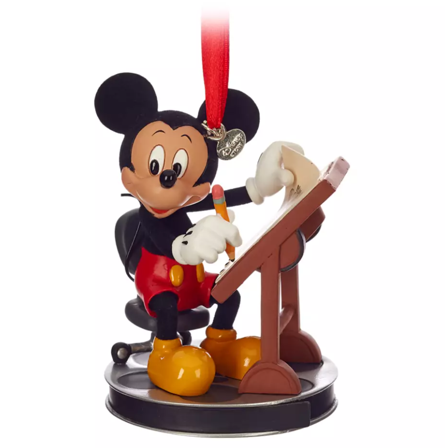 Disney Sketchbook Ornament (2019) - Mickey Mouse at Animator Table