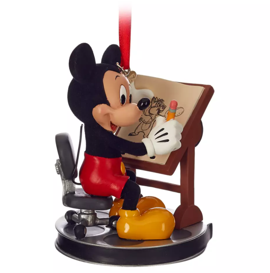 Disney Sketchbook Ornament (2019) - Mickey Mouse at Animator Table