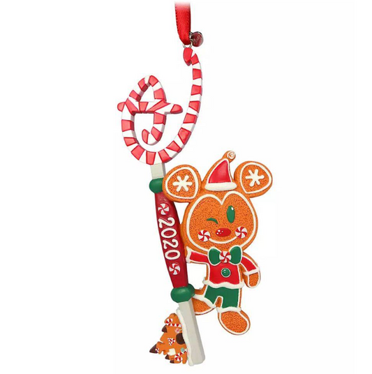 Disney Sketchbook Ornament (2020) - Gingerbread Mickey Mouse Collectible Key