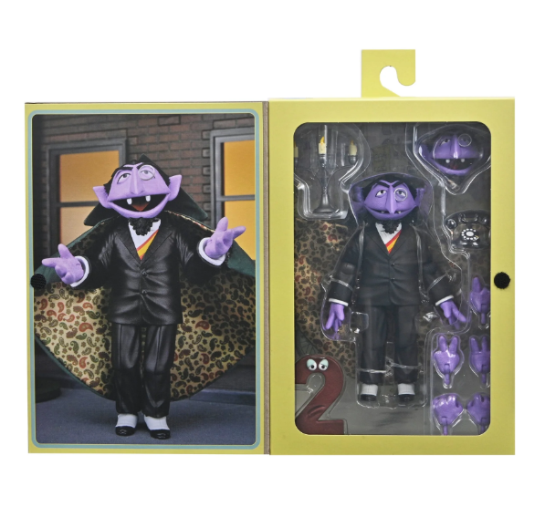 NECA - Ultimate Action Figure - Sesame Street - Volume 3 - Count von Count (Featuring the Number 2)