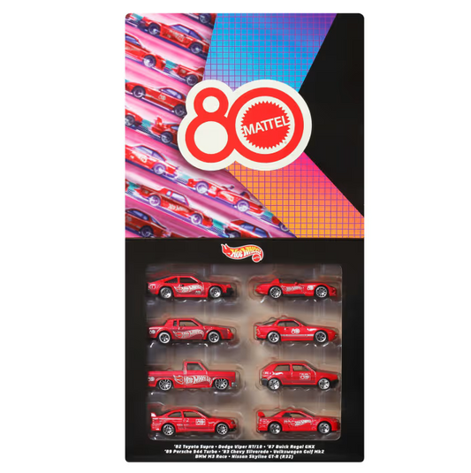 Hot Wheels - Silver Series - Mattel 80th Anniversary - Collector Set - Set of 8