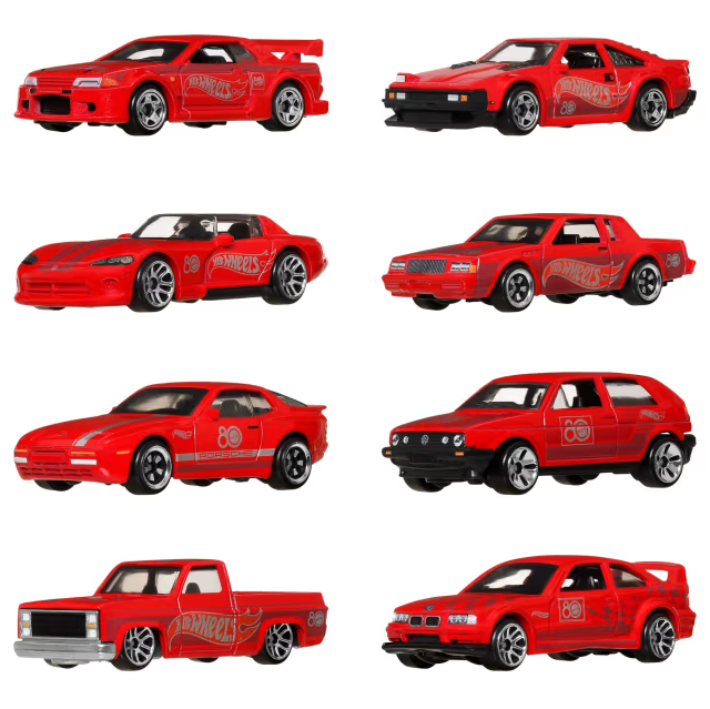 Hot Wheels - Silver Series - Mattel 80th Anniversary - Collector Set - Set of 8